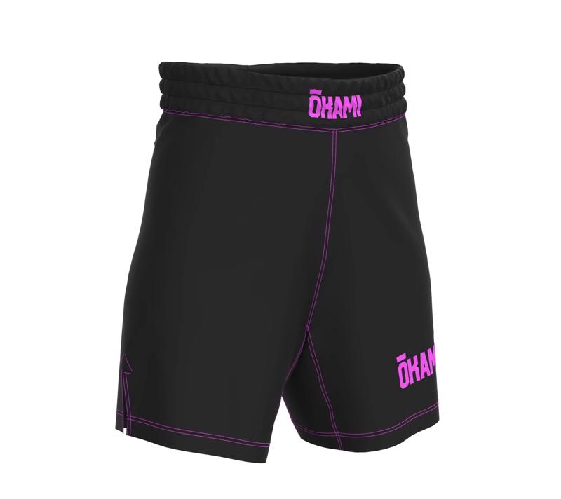 Okami Kids GRAPPLINO Shorts -BLACK/PINK